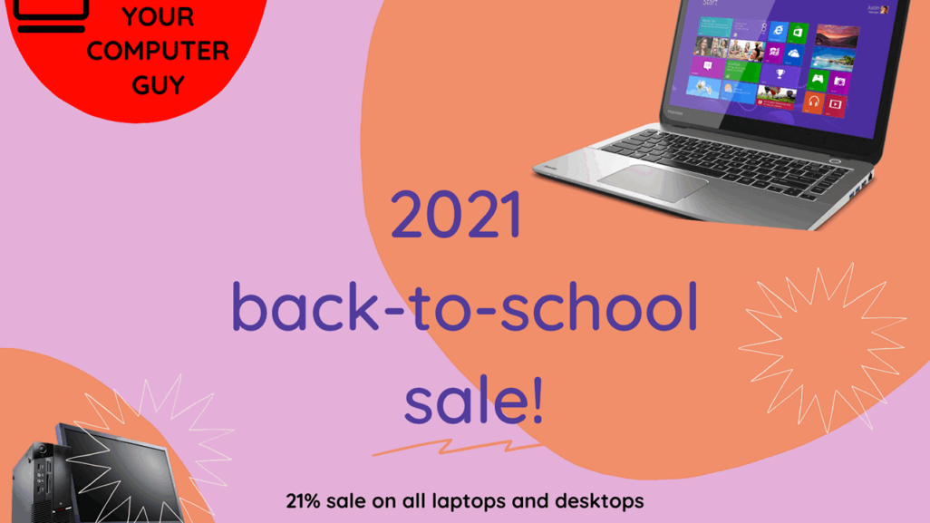 Back to School sale on laptops and desktops