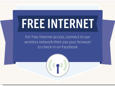 Free advertising for your business with Facebook WiFi