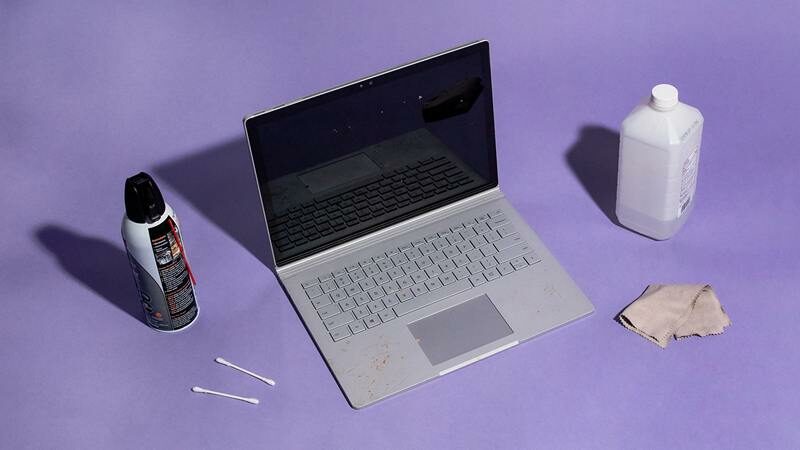 How to clean laptop (fans, keyboard, screen)