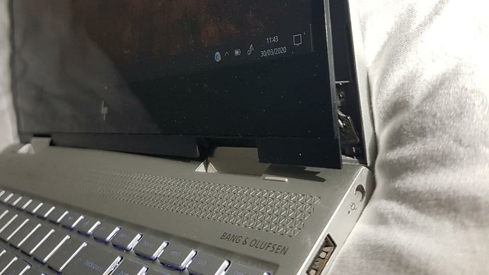 HP laptop hinge broken or loose