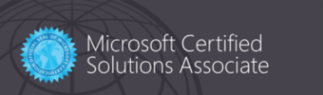 Certification - Microsoft Certified Solutions Associate