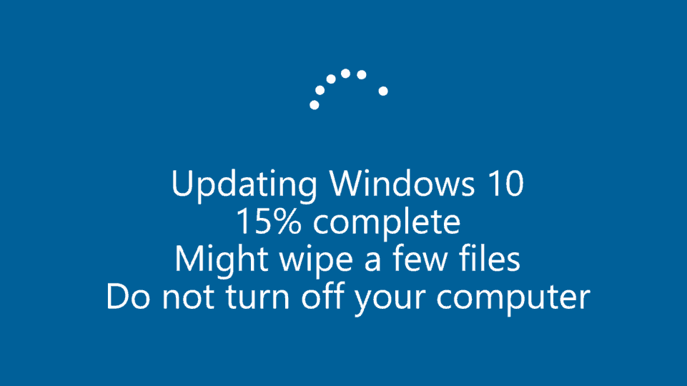 Updating Windows screen - satire